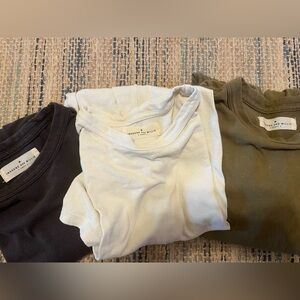 imogene + willie Short Sleeve Tees - Black, White, Olive